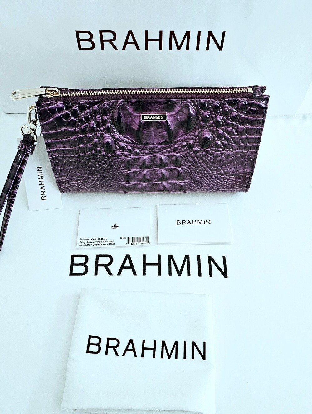 NWT Brahmin HEROIC PURPLE DAISY